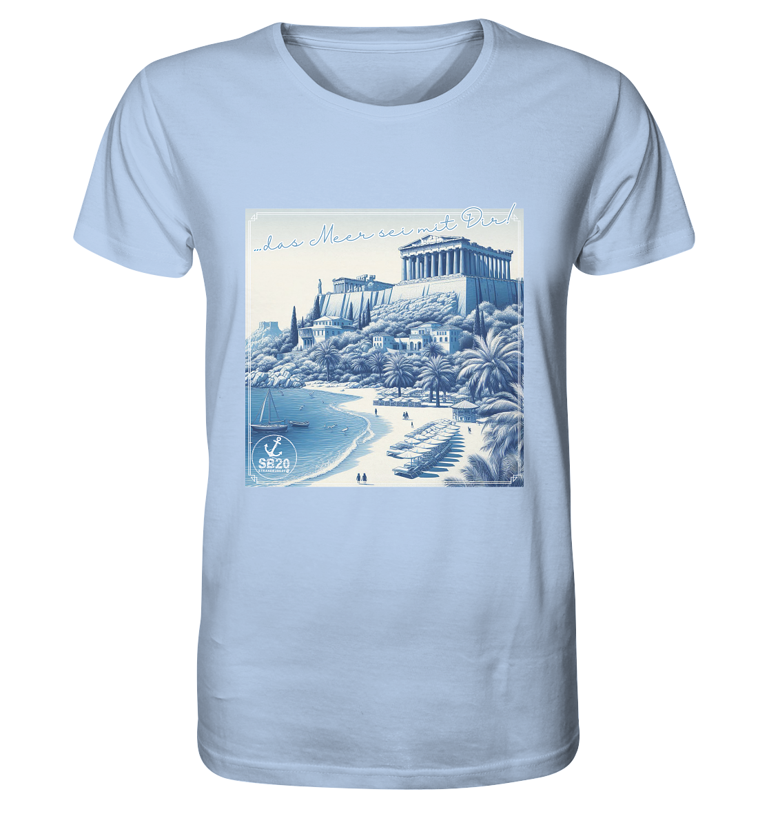 Akropolis am Meer ⚓ Unisex Bio T-Shirt