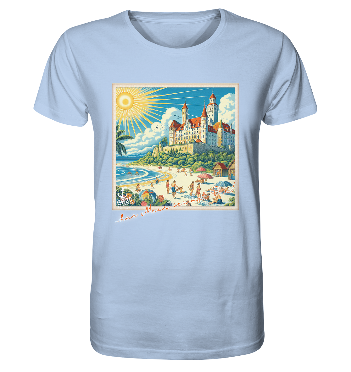 Schloss Wartburg am Meer ⚓ Unisex Bio T-Shirt