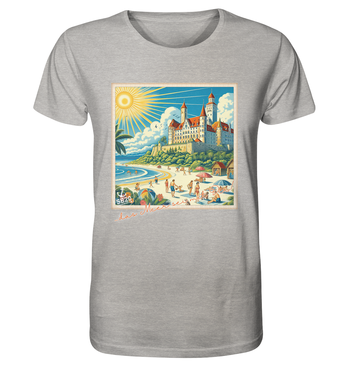 Schloss Wartburg am Meer ⚓ Unisex Bio T-Shirt