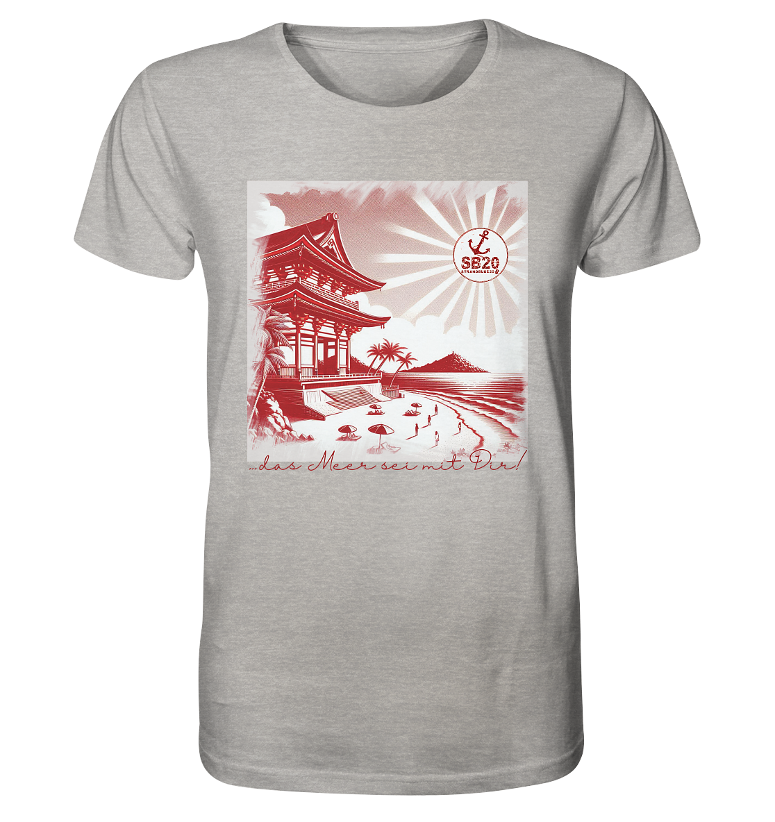Fushimi Inari-Schrein am Meer ⚓ Unisex Bio T-Shirt