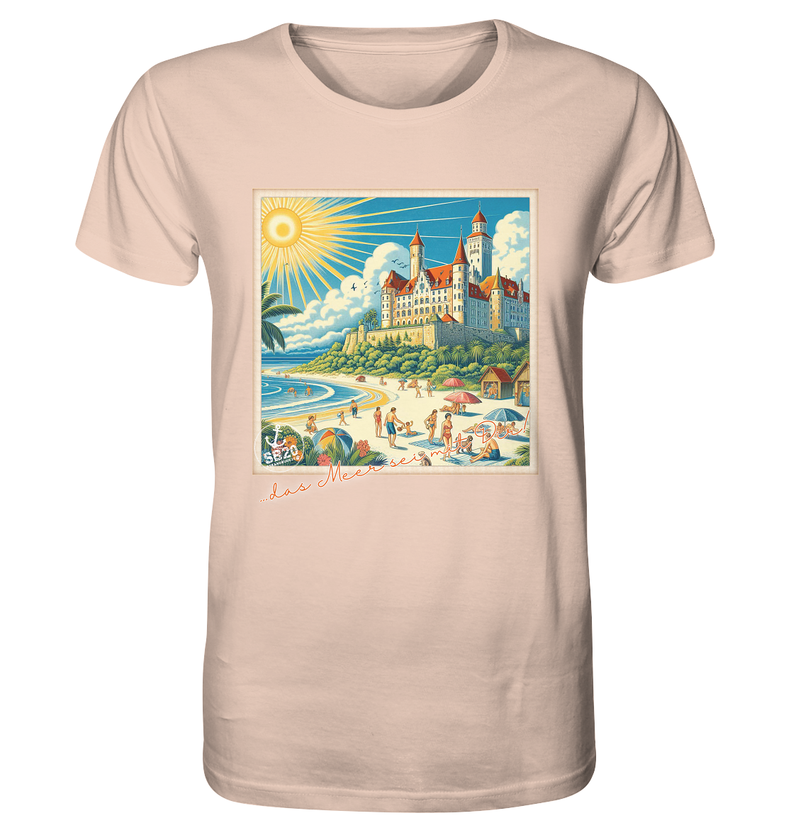 Schloss Wartburg am Meer ⚓ Unisex Bio T-Shirt