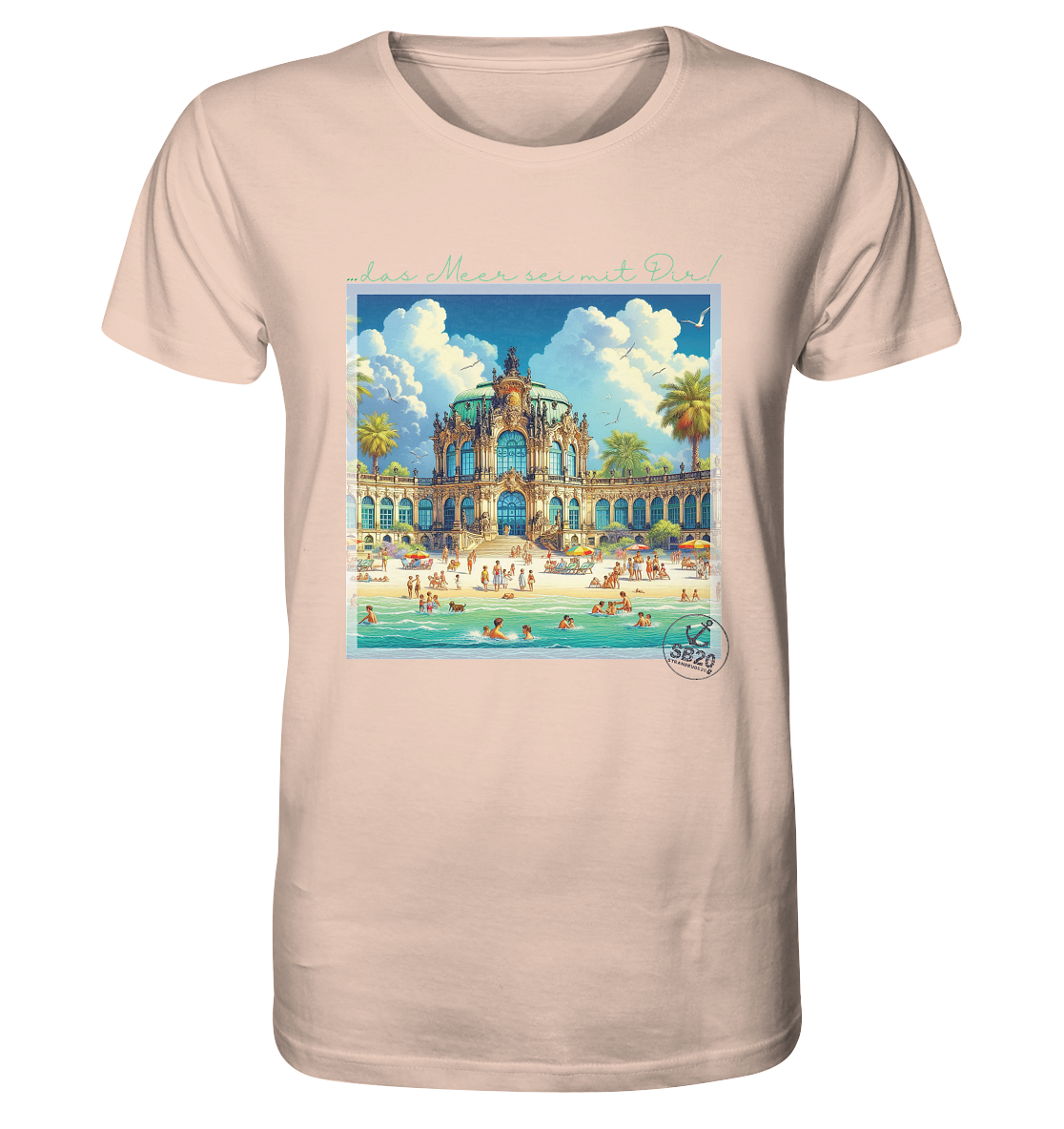Dresdner Zwinger am Meer ⚓ Unisex Bio T-Shirt