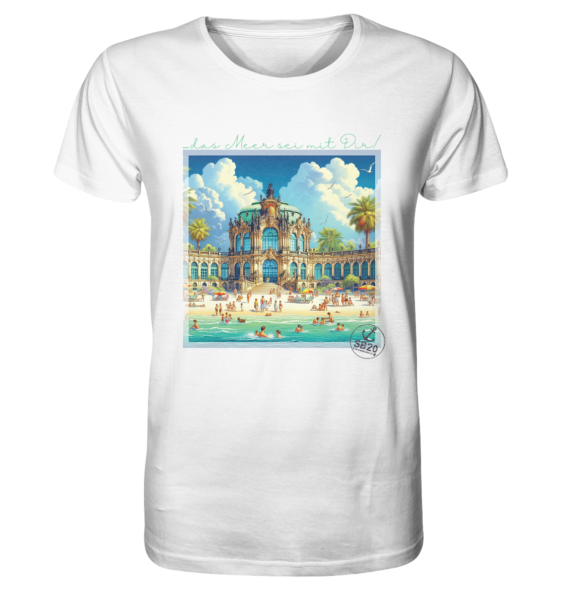 Dresdner Zwinger am Meer ⚓ Unisex Bio T-Shirt