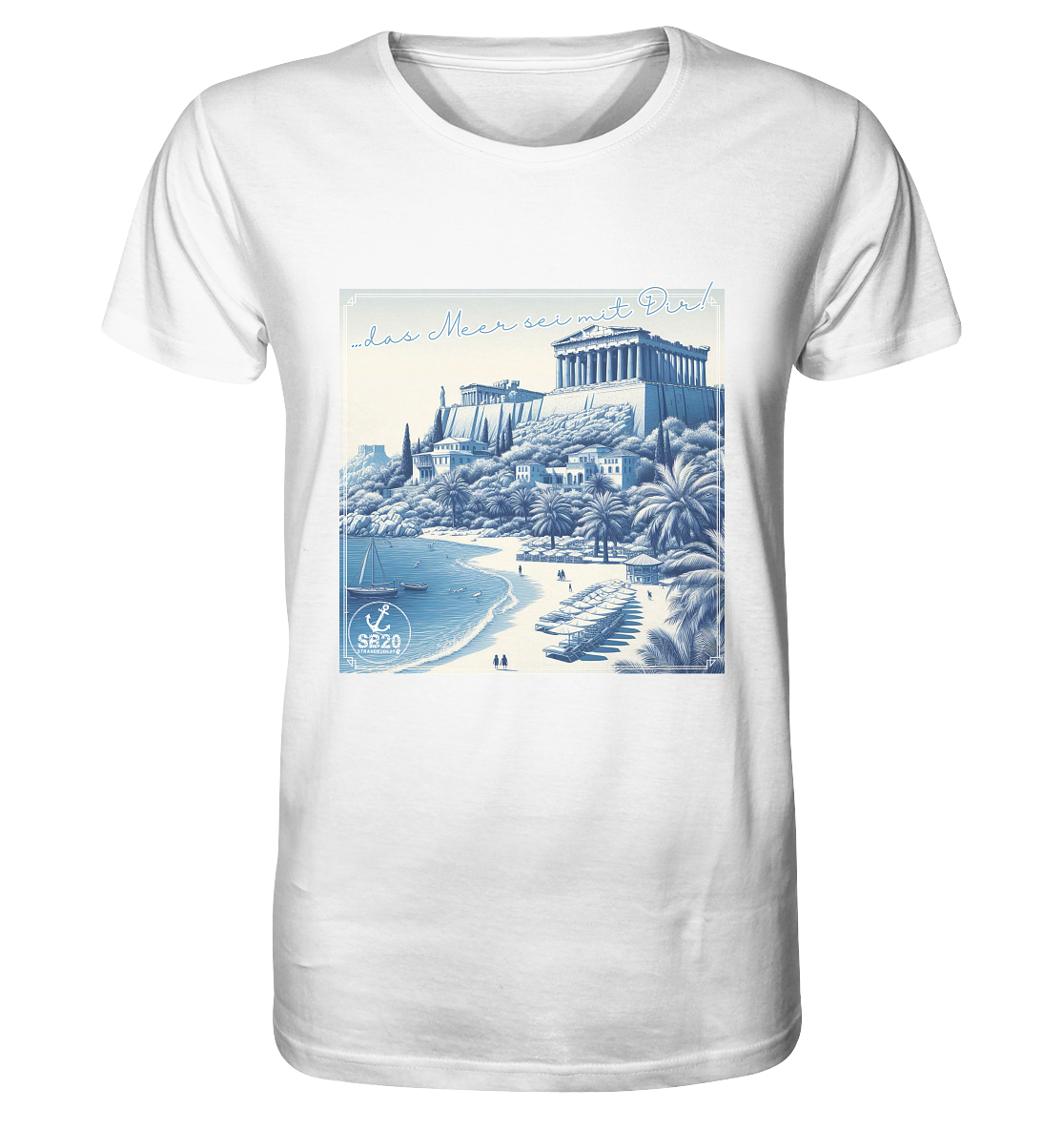 Akropolis am Meer ⚓ Unisex Bio T-Shirt