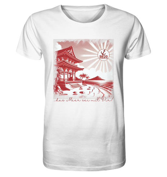 Fushimi Inari-Schrein am Meer ⚓ Unisex Bio T-Shirt