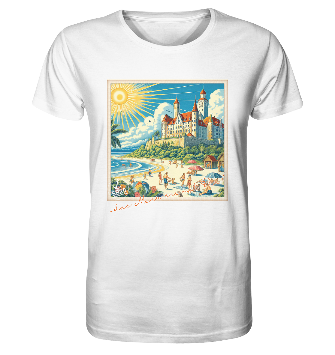 Schloss Wartburg am Meer ⚓ Unisex Bio T-Shirt