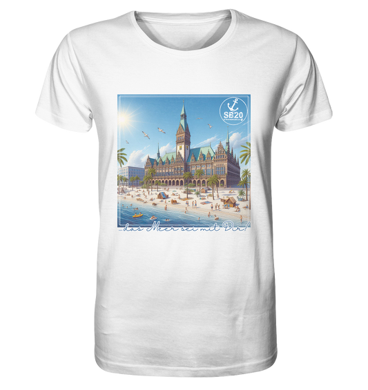 Bremer Rathaus am Meer ⚓ Unisex Bio T-Shirt
