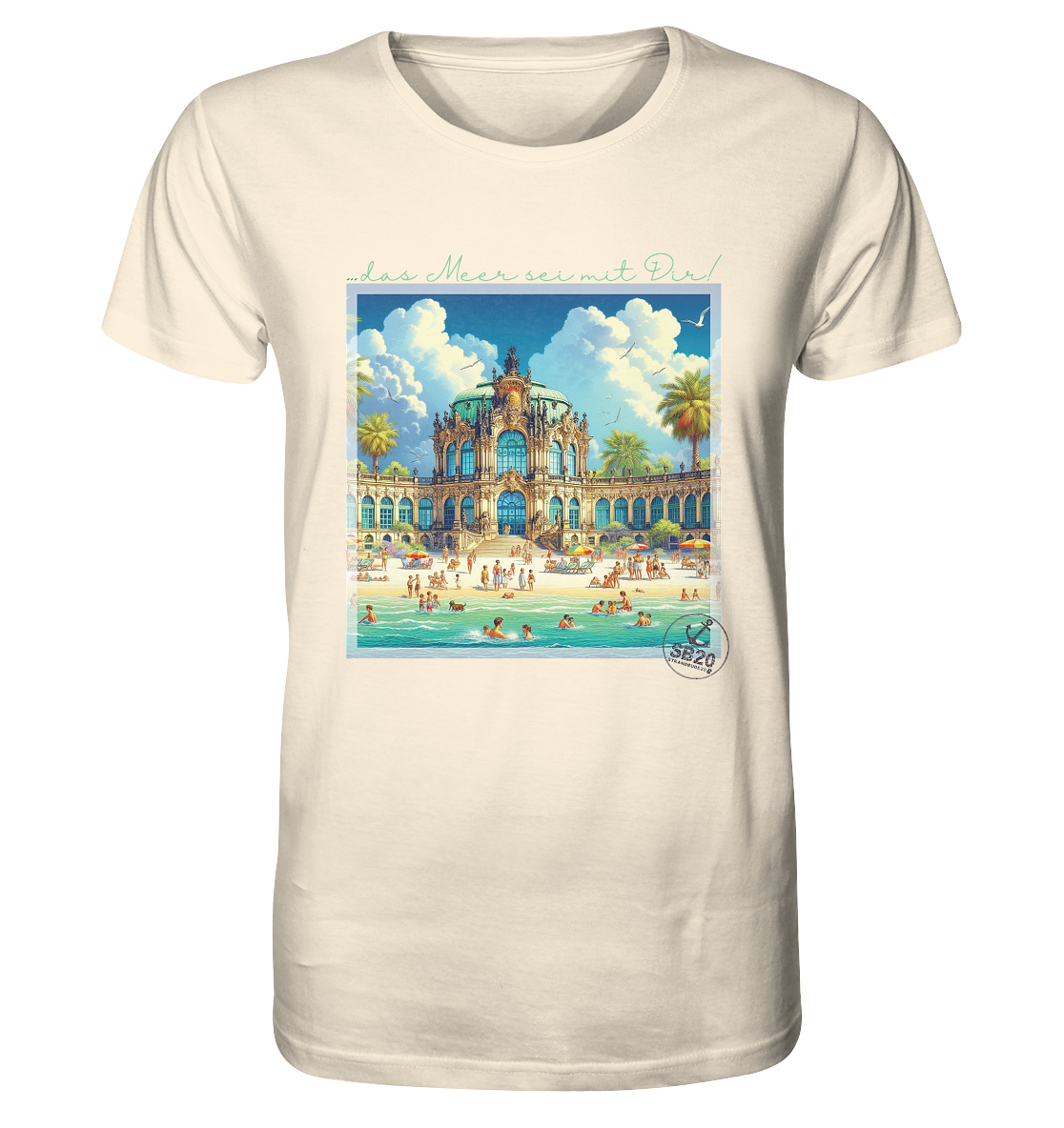 Dresdner Zwinger am Meer ⚓ Unisex Bio T-Shirt