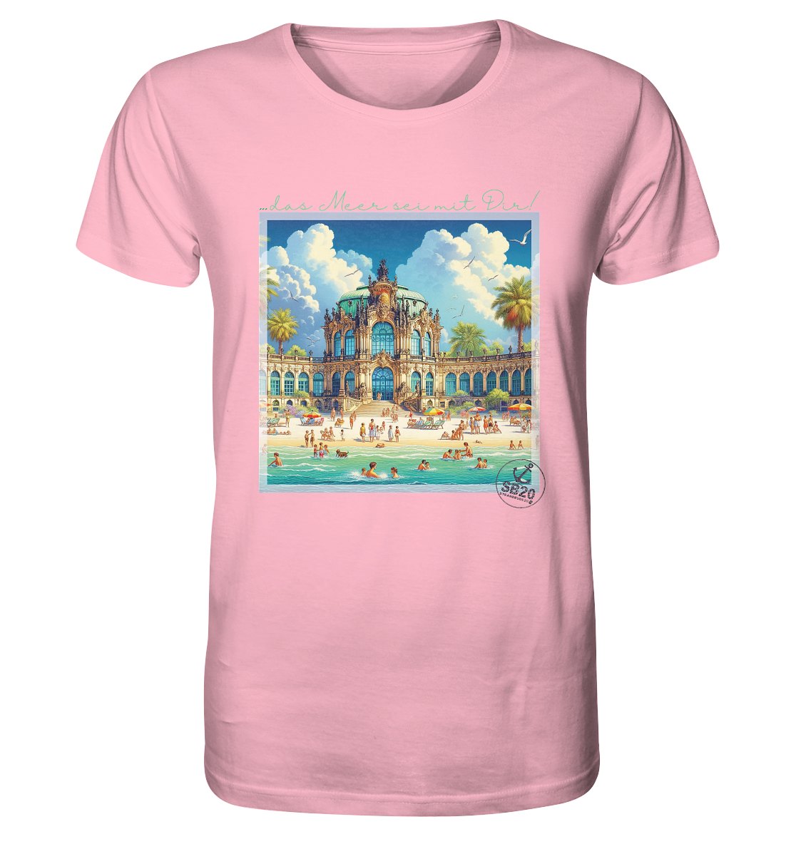 Dresdner Zwinger am Meer ⚓ Unisex Bio T-Shirt