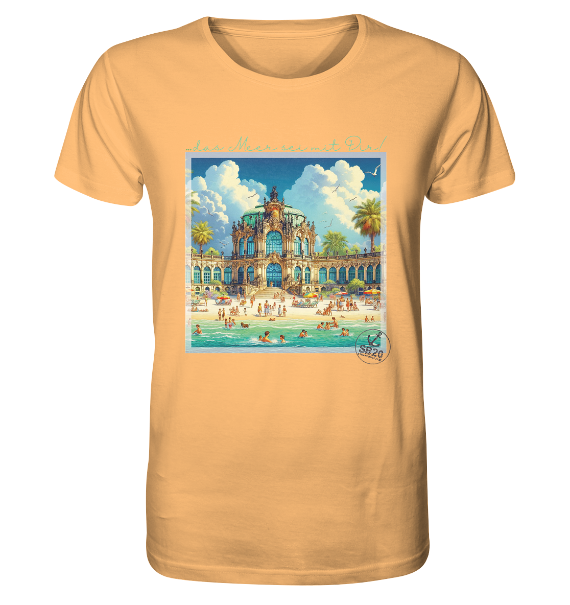 Dresdner Zwinger am Meer ⚓ Unisex Bio T-Shirt