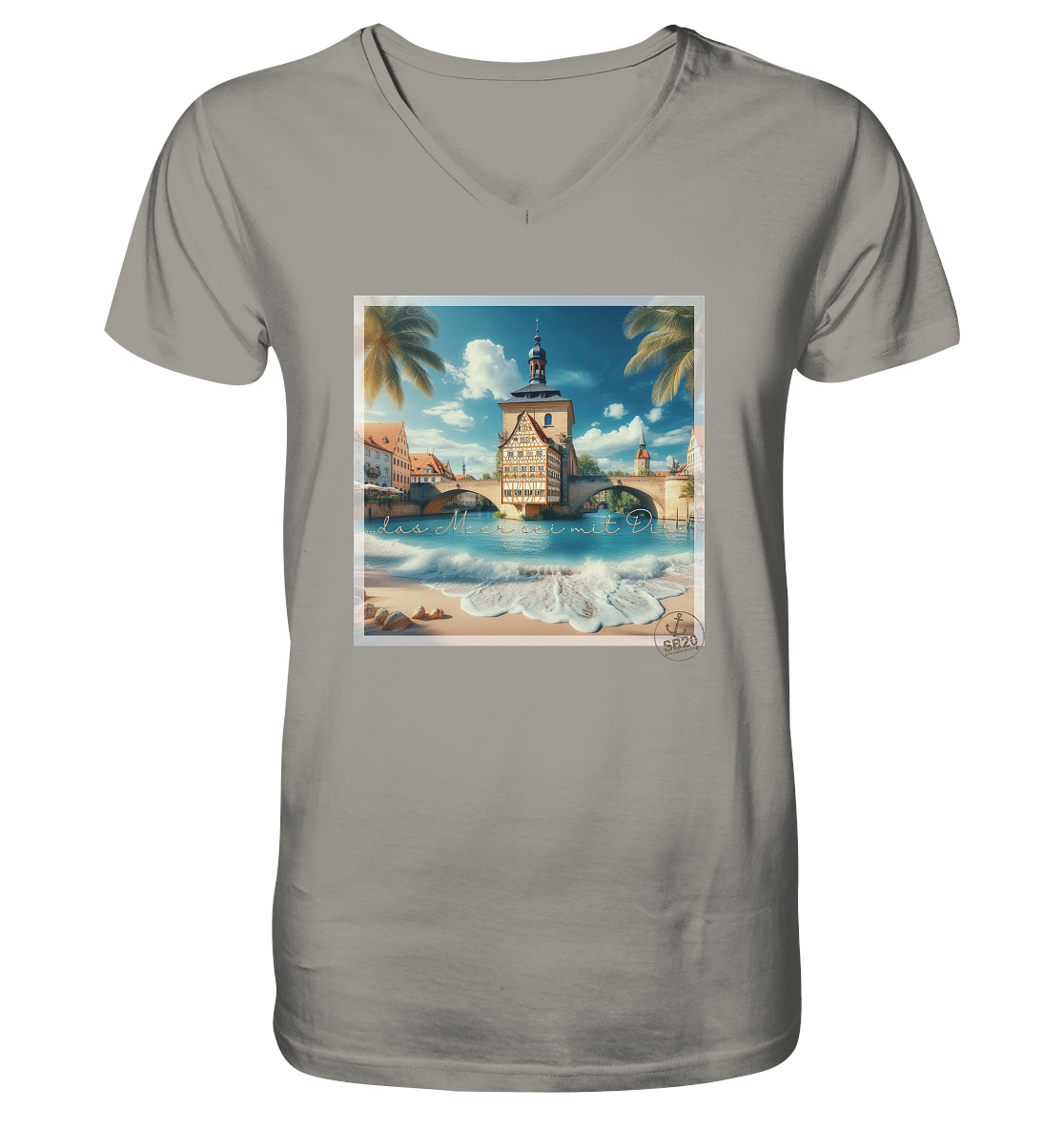 Alte Rathaus Bamberg am Meer ⚓ Jungs Bio V-T-Shirt