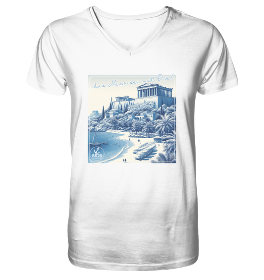 Akropolis am Meer ⚓ Jungs Bio V-T-Shirt