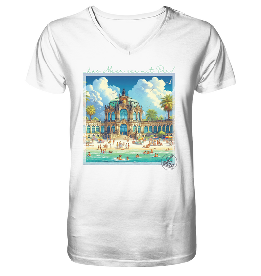 Dresdner Zwinger am Meer ⚓ Jungs Bio V-T-Shirt