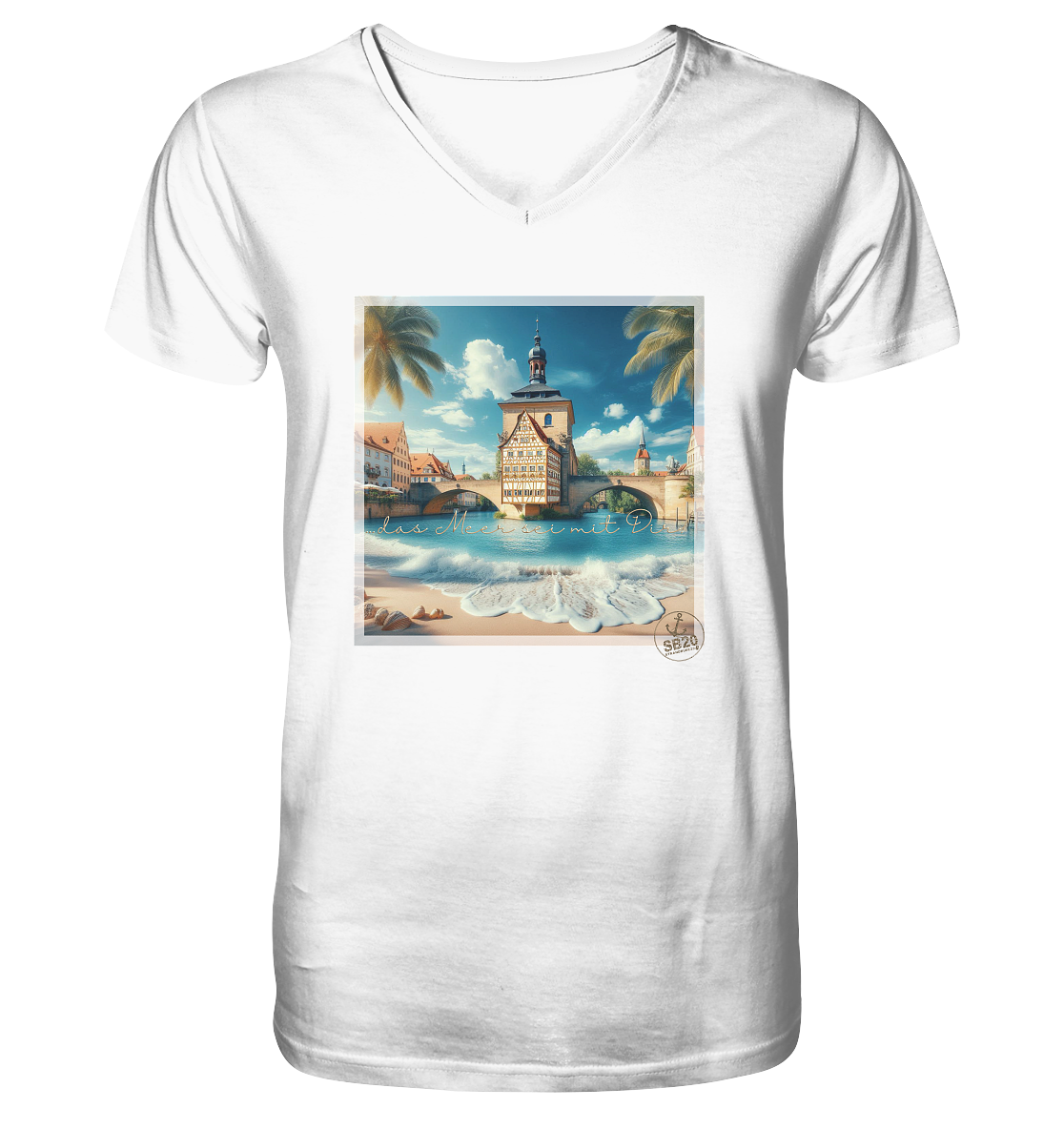Alte Rathaus Bamberg am Meer ⚓ Jungs Bio V-T-Shirt