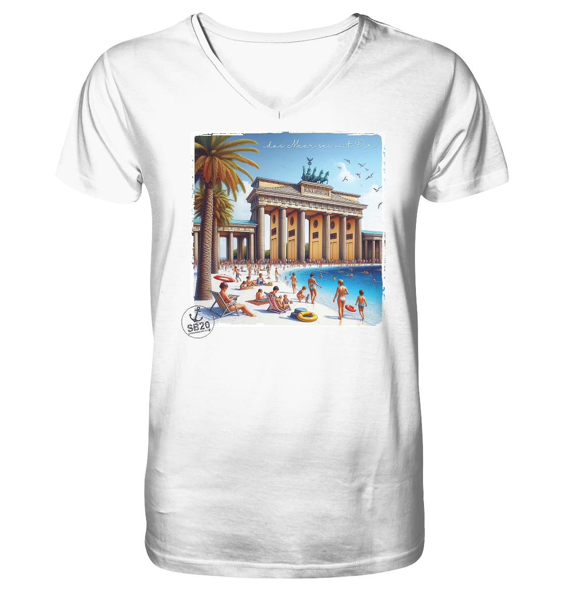 Brandenburger Tor ⚓ Jungs Bio V-T-Shirt